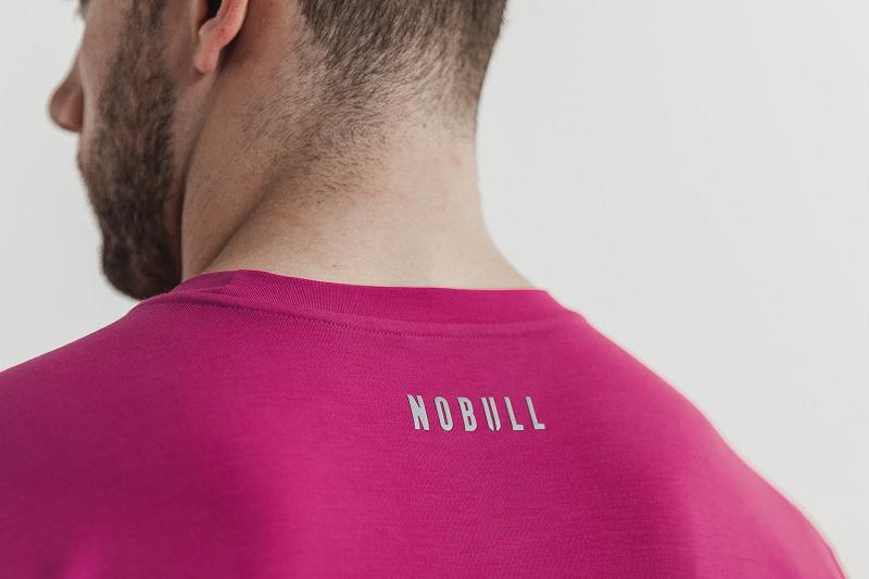 Nobull Wodapalooza Tee Men's Tanks Pink | USA X1589Y